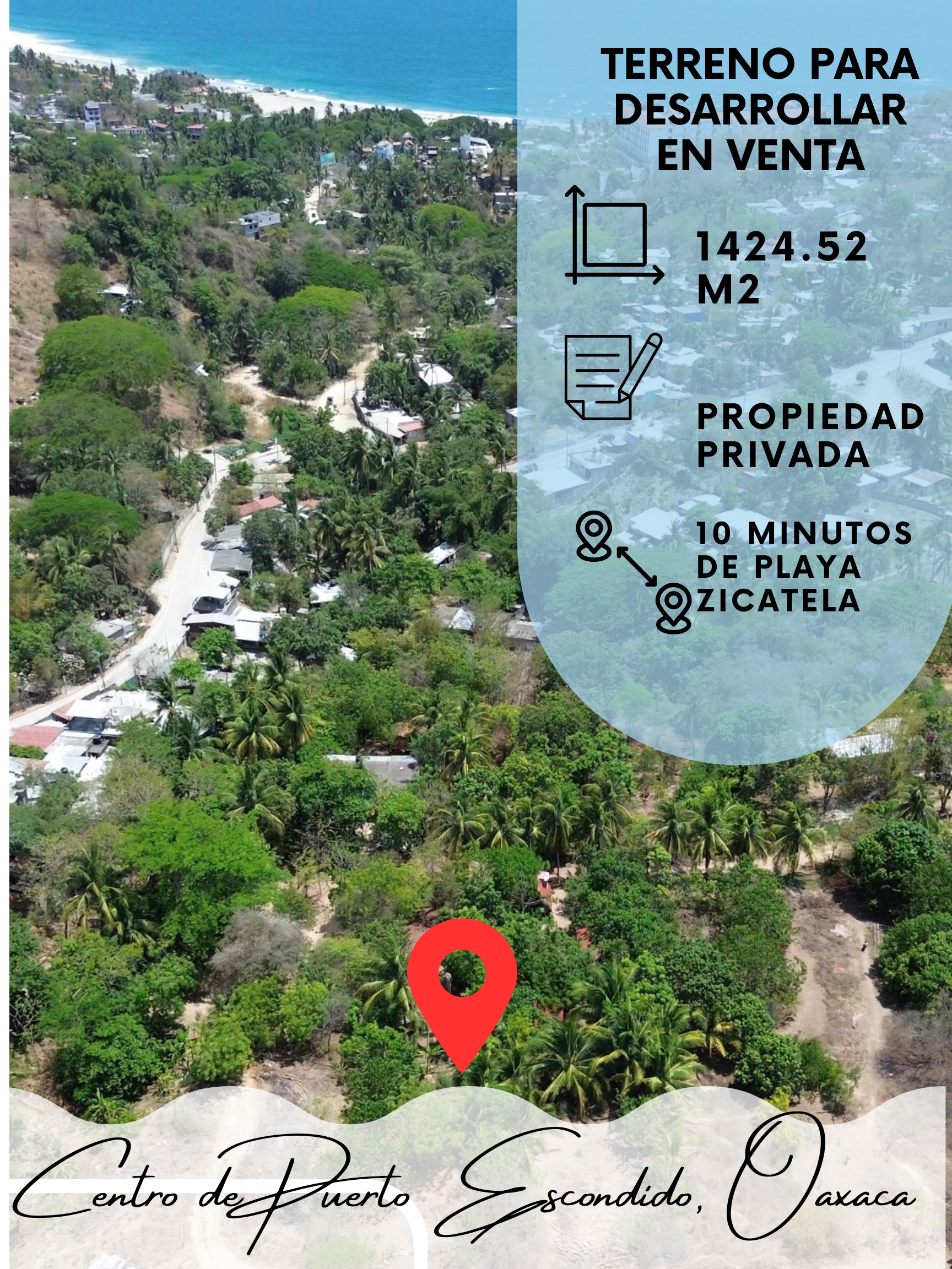 LAND FOR INVESTMENT IN DOWNTOWN PUERTO ESCONDIDO
